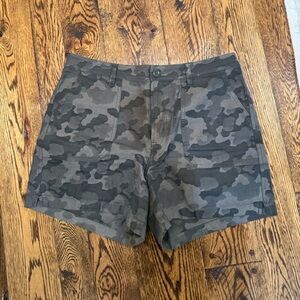 J. Crew Green and Black Cargo Shorts